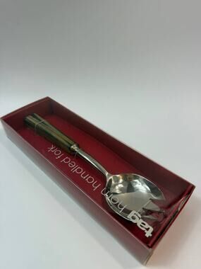 Tag Salad Serving Fork Stainless Steel Plastic Handle New In Box India